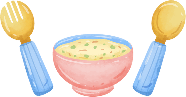 Baby Porridge Watercolor